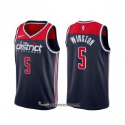 Camiseta Washington Wizards Cassius Winston #5 Association 2020-21 Azul